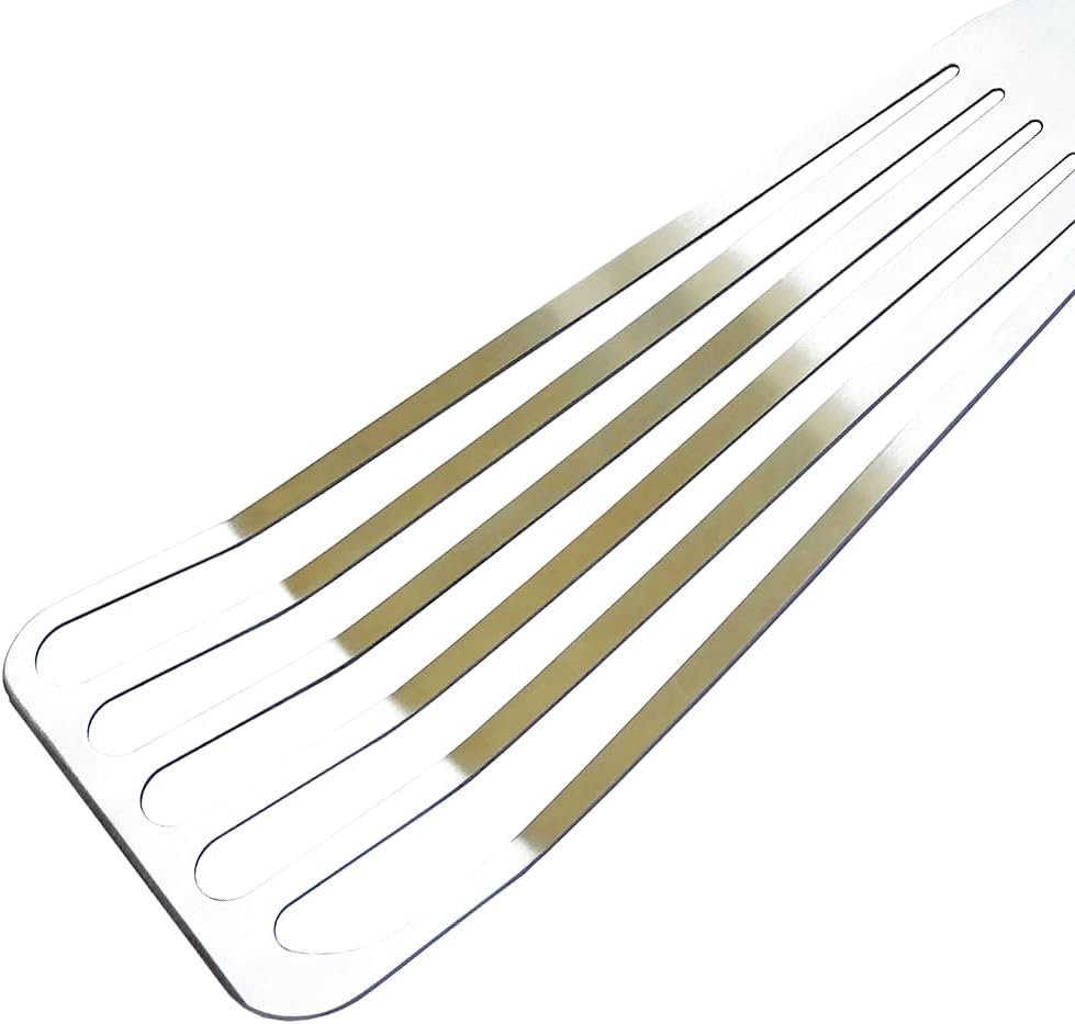 Fish Spatula 2-Piece Set - Slotted Stainless Steel Spatula Turner with Sloped Head - Long Thin Metal Spatula with Sturdy Plastic Handle for Flipping Delicate Foods, Fish, Eggs - 11" & 13.78" - Image 5