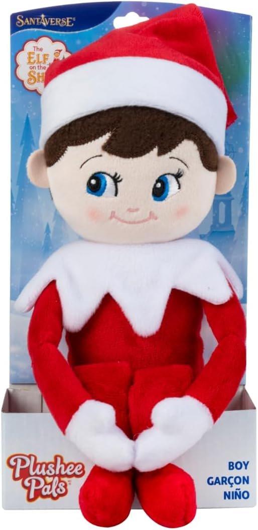 The Elf on the Shelf Plushee Pals - 17-inch The Elf on the Shelf Scout Elf Plush Toys Blue Eyed Boy- Huggable and Lovable Stuffed Elf Plush - Image 2