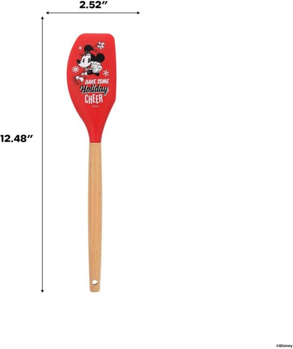 Disney Minnie Mouse Bake Some Holiday Cheer Silicone Scraper - Fun Christmas Minnie Scraper for Holiday Baking - Great Gift Idea - Image 7