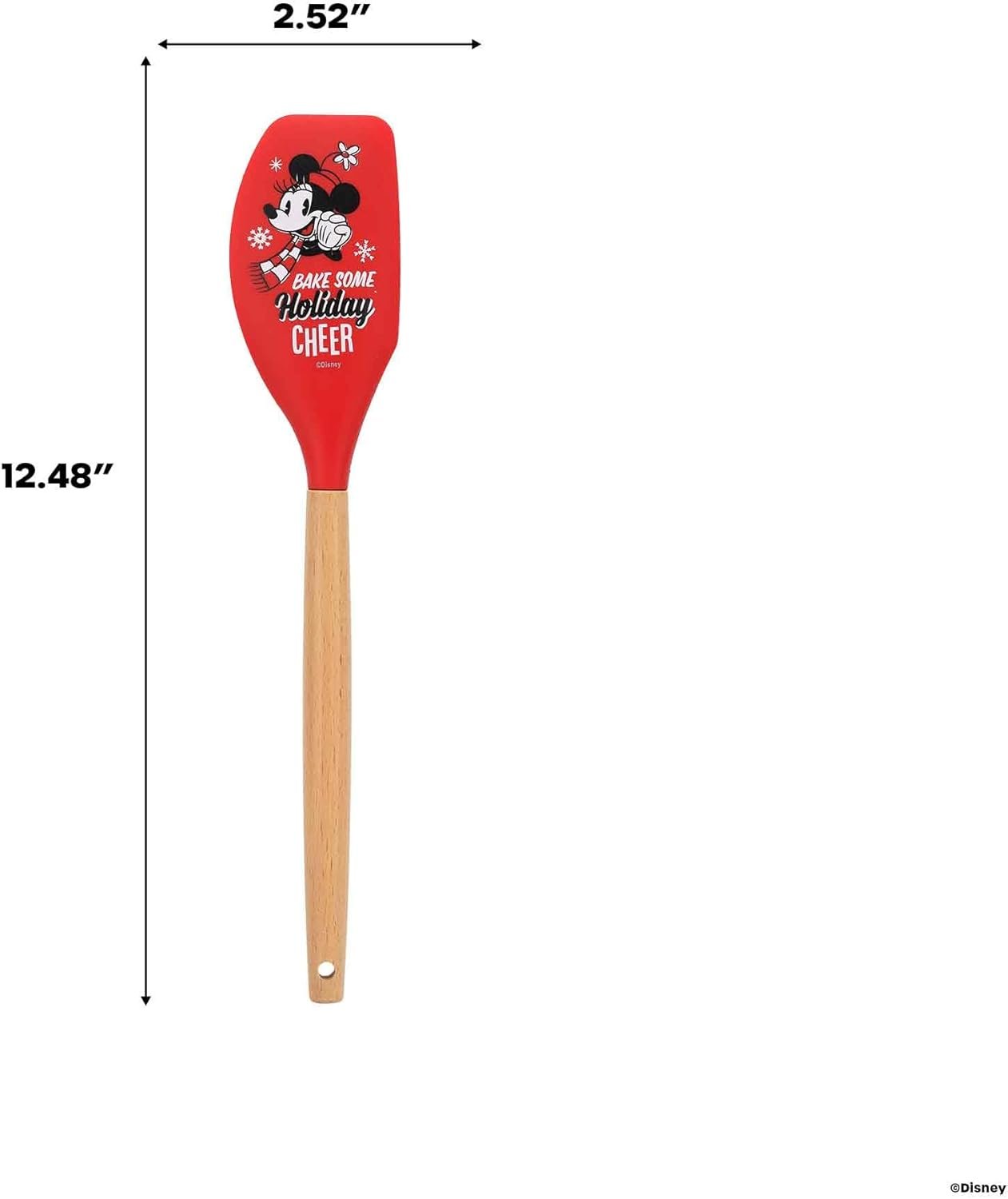 Disney Minnie Mouse Bake Some Holiday Cheer Silicone Scraper - Fun Christmas Minnie Scraper for Holiday Baking - Great Gift Idea - Image 7
