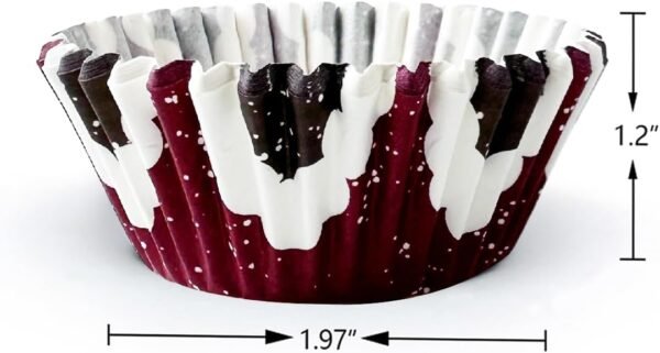 qiqee Christmas 300-Count Cupcake Liners Standard Cupcake Cups 6 Design Cupcake Papers Baking Cups Cupcake Wrappers (Standard Size) - Image 6