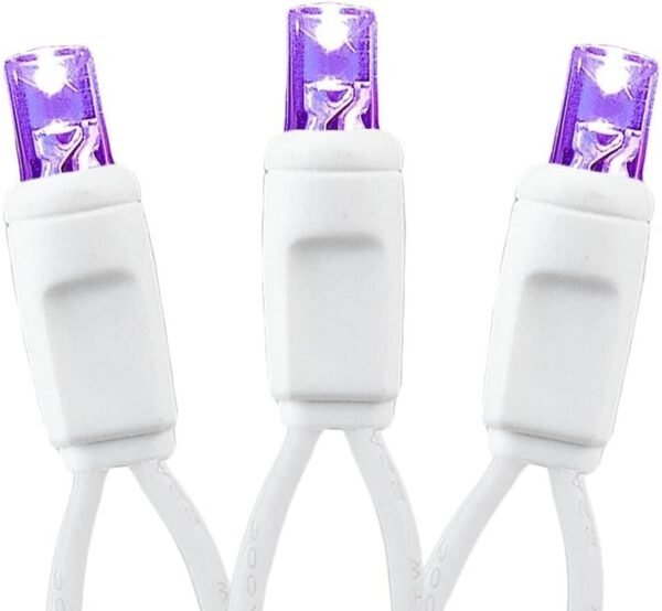 Novelty Lights 100 Purple LED Net Lights (4 FT X 6 FT), 5MM Lights, White Wire, Outdoor Christmas Decoration, Bush Hedge Net Lighting - Image 4