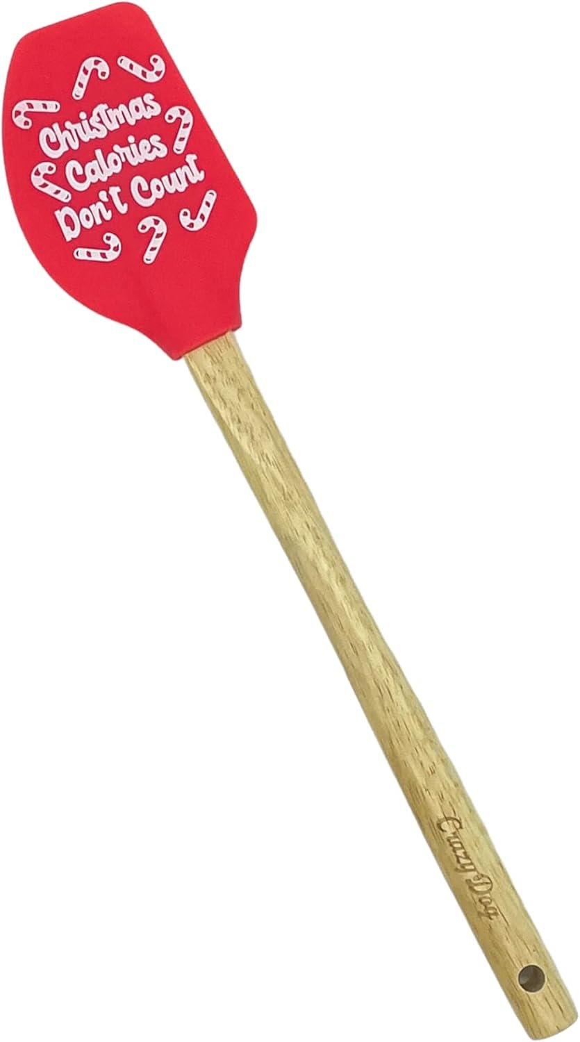 Holiday Spatulas Funny Cute Thanksgiving Xmas Season Cooking Utensils Funny Silicone Scraper Spatula Christmas Funny Food Novelty Spatulas for Baking Christmas - Image 2