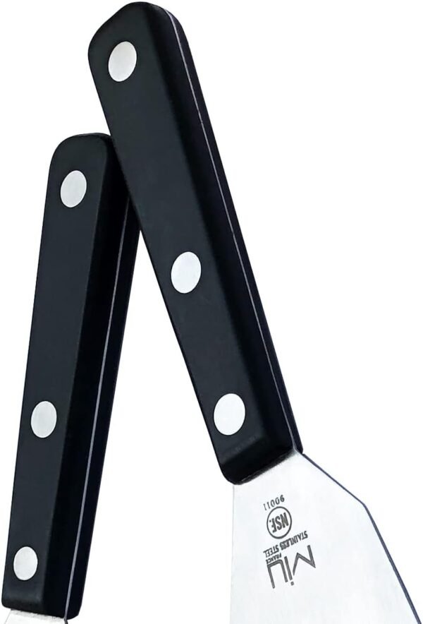 Fish Spatula 2-Piece Set - Slotted Stainless Steel Spatula Turner with Sloped Head - Long Thin Metal Spatula with Sturdy Plastic Handle for Flipping Delicate Foods, Fish, Eggs - 11" & 13.78" - Image 7
