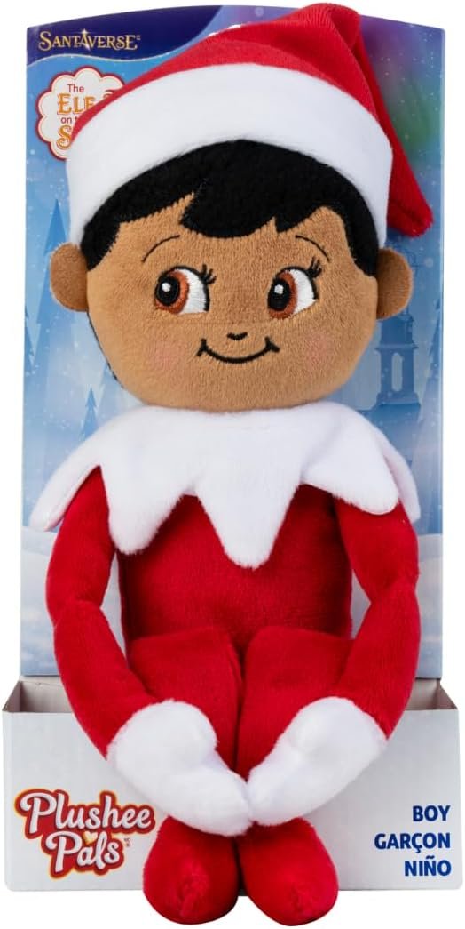 The Elf on the Shelf Plushee Pals - 17-inch Scout Elf Plush Toys - Huggable and Lovable Stuffed Brown Eyed Boy Elf Plush - Image 2