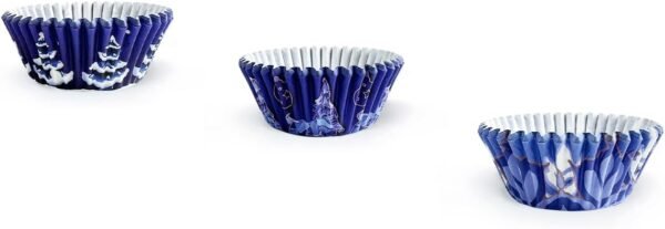qiqee Christmas Mini 300PCS Gradient Cupcake Liners Cupcake Cups 6 Designs Cupcake Papers Baking Cups Cupcake Wrappers (Small Size) - Image 8