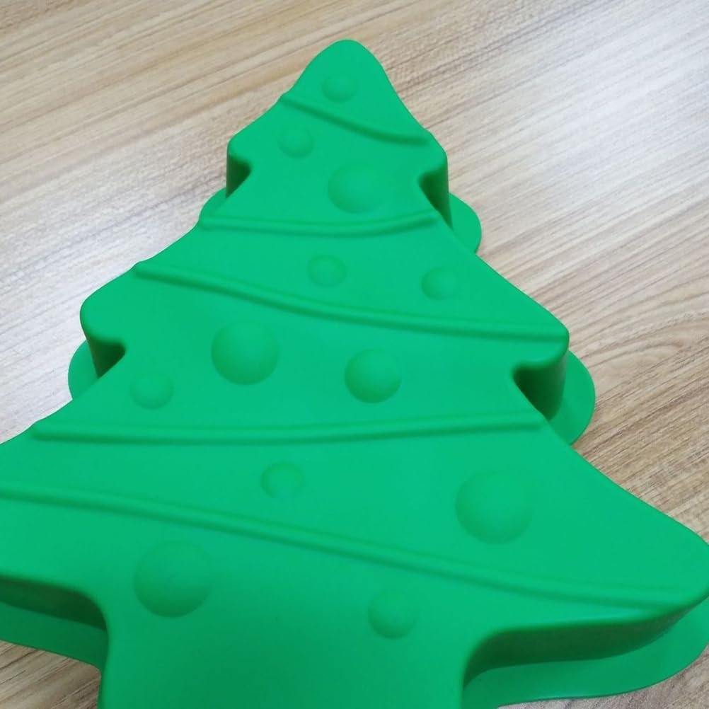 Amosfun Cookie Cake Christmas Tree Cake Pan Christmas Silicone Baking Mold DIY Candy Molds Xmas Holiday Baking Supplies Chocolate Candy Molds - Image 11