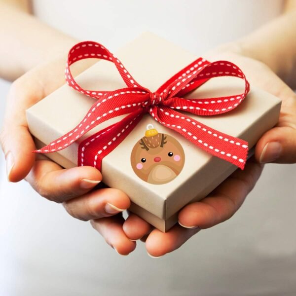 Ornament Stickers Christmas Roll Sticker for Kids Christmas Cards Envelopes Seal Gift Tags 500Pcs - Image 7