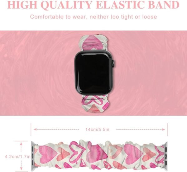Watch Bands Compatible with Apple Watch 38mm/40mm, 42mm/44mm, Soft Replacement Sport Watch Band Silicone Wristband - Image 3