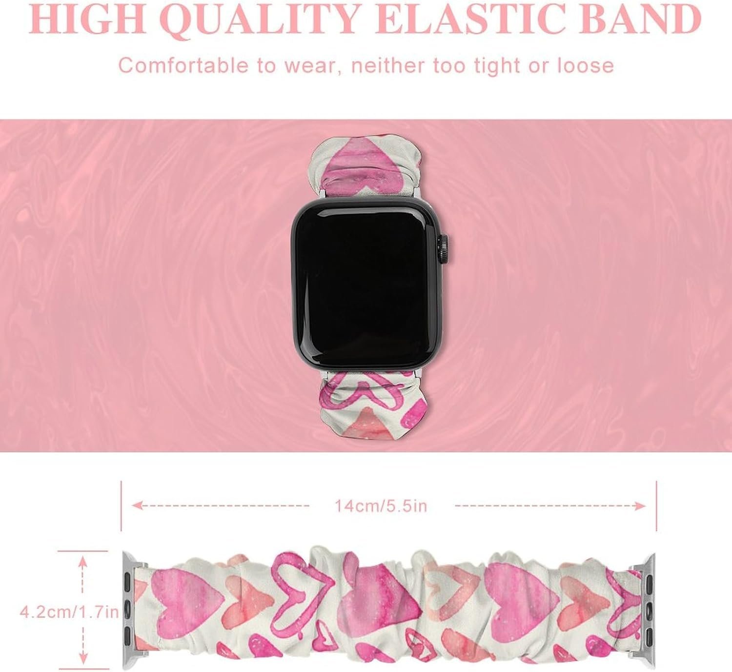Watch Bands Compatible with Apple Watch 38mm/40mm, 42mm/44mm, Soft Replacement Sport Watch Band Silicone Wristband - Image 3