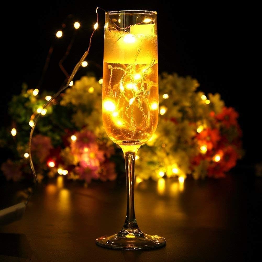 10Ft/30 LEDs Fairy,Starry , String Lights for Indoor&Outdoor Decoration Wedding Home Parties Christmas Holiday, Waterproof,Battery Operated.(Warm White) - Image 5