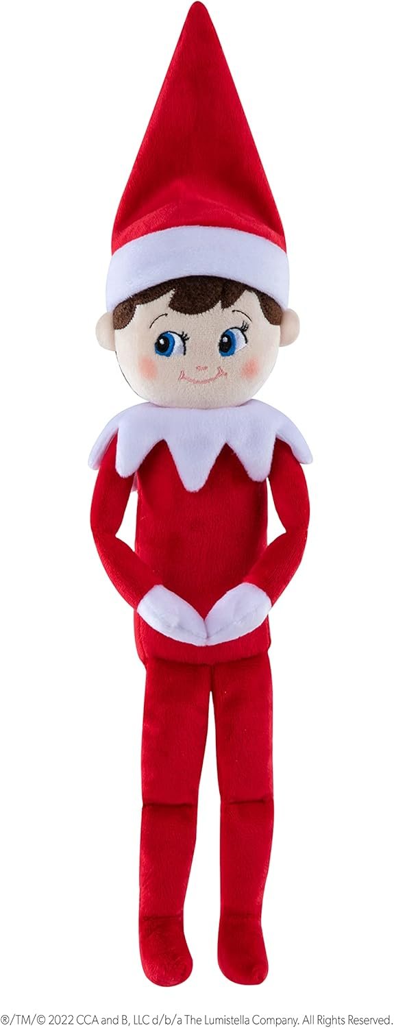 The Elf on the Shelf Plushee Pals - 17-inch The Elf on the Shelf Scout Elf Plush Toys Blue Eyed Boy- Huggable and Lovable Stuffed Elf Plush - Image 4