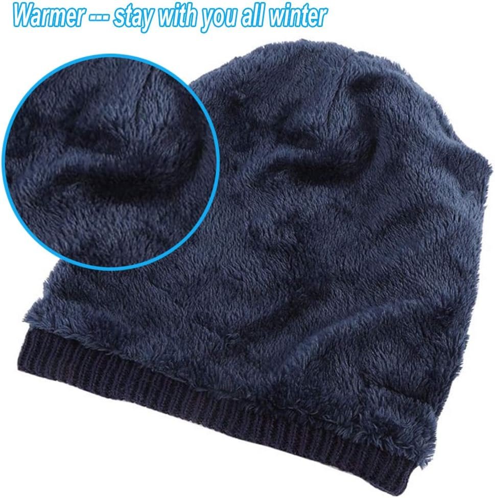 Wireless Beanie Hat with Headphones Smart Beanie Headset Winter Hats Warm Musical Cap 5.0 Headphone Built-in Mic Handsfree for Skiing Skateboarding Jogging for Men Women Boys Girls Blue - Image 5