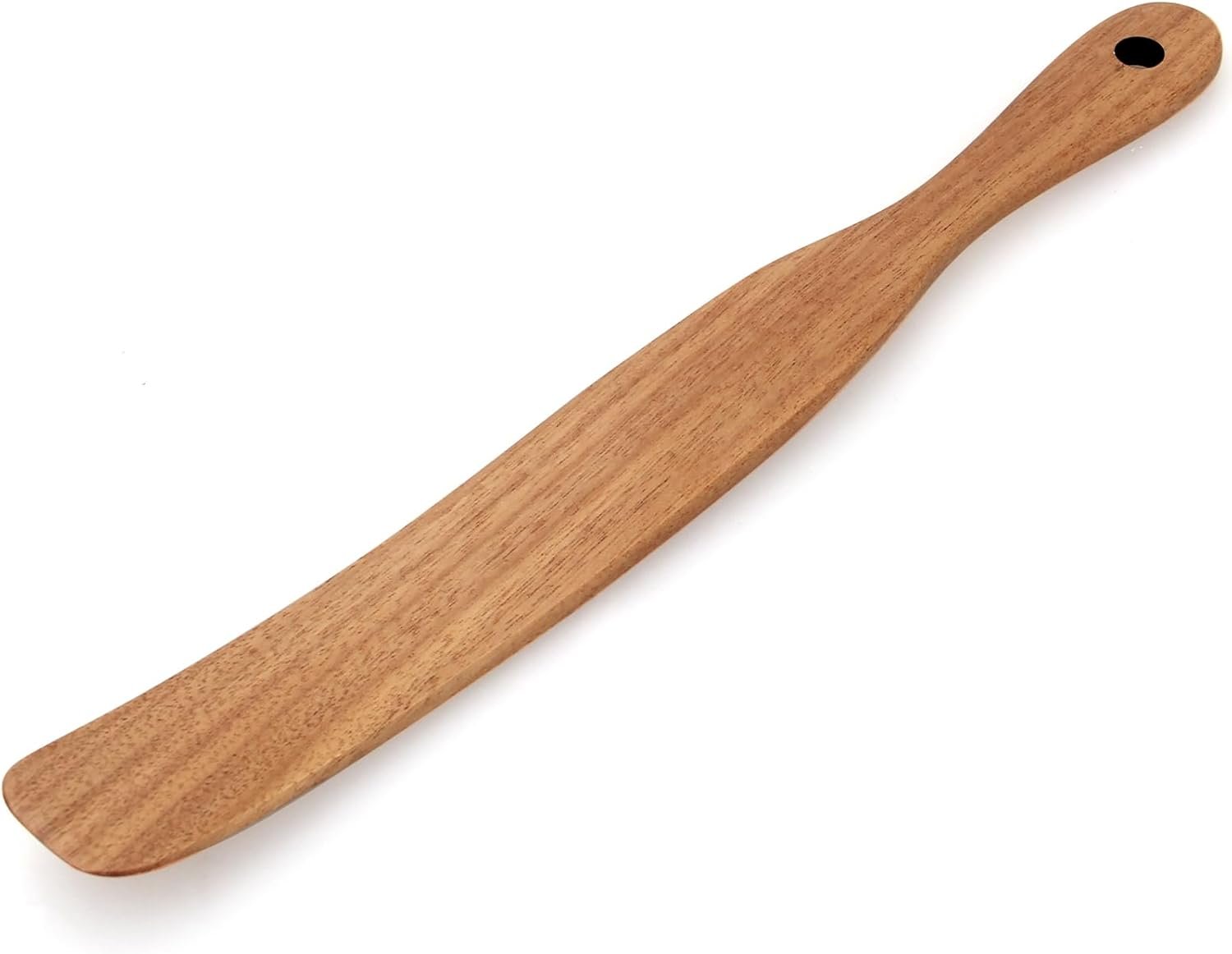 Skinny Wooden Spurtle for Sourdough Starter, Spreading, Baking, Mixing Sourdough Spoon Stirring Stick Wood Bread Spatula for Cooking Utensils Flat Spurtles Kitchen Tools Scraper Jar Spatula - Image 2