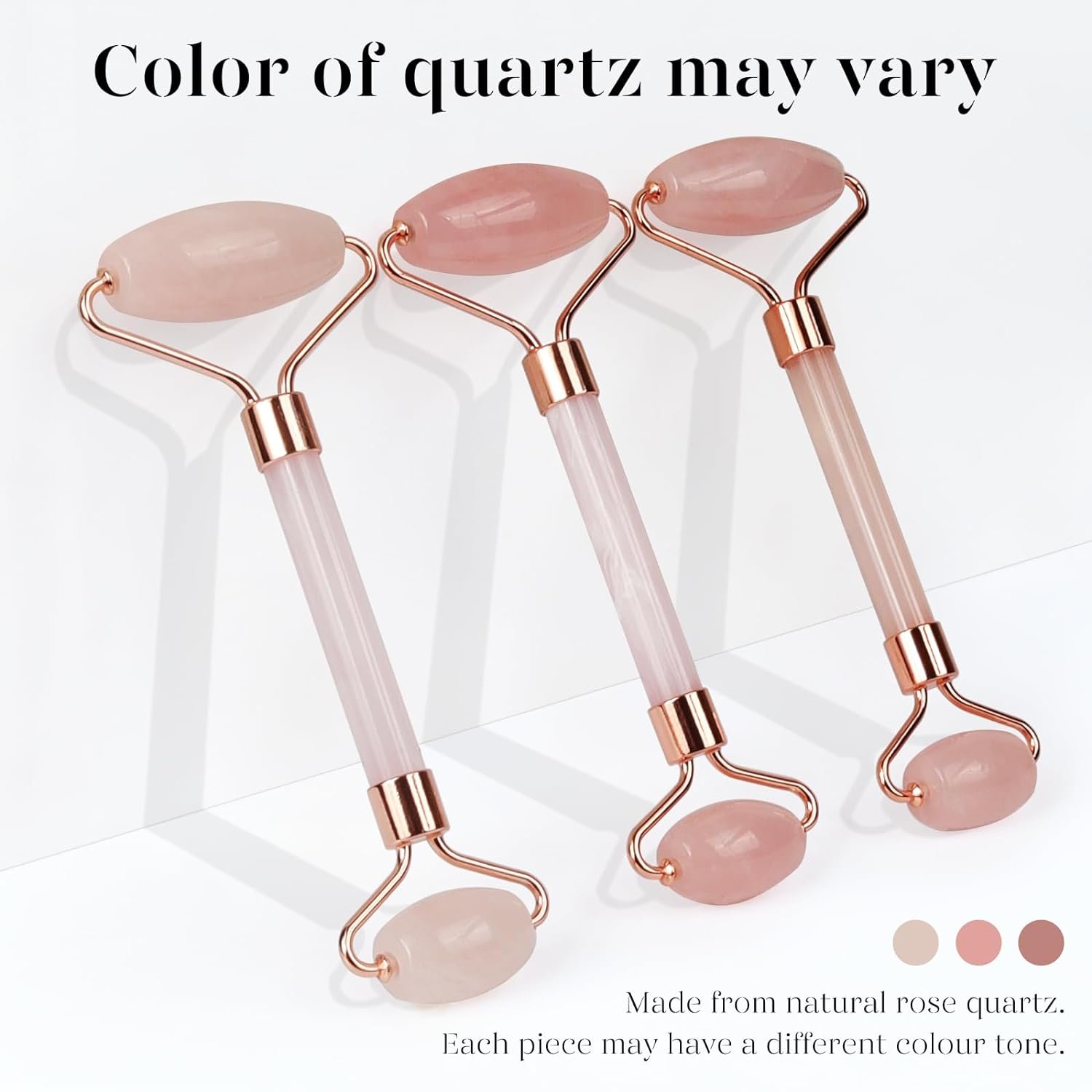 BAIMEI IcyMe Jade Roller & Gua Sha, Face Roller Redness Reducing Skin Care Tools, Self Care Pink Gift for Men Women, Massager for Face, Eyes, Neck, Relieve Fine Lines and Wrinkles - Rose Quartz - Image 4