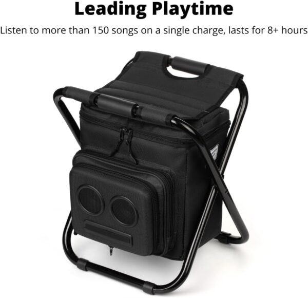 Backpack Cooler Chair with Speakers. 20-Watt Bluetooth Speakers for Parties/Festivals/Boat/Beach/Camping. Rechargeable, Works with iPhone & Android. - Image 7