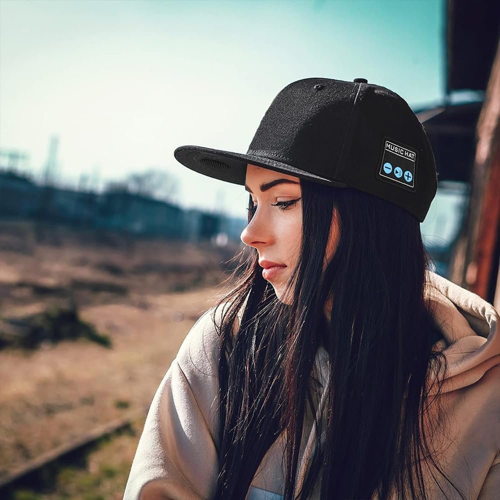 EDYELL 2 Pack Bluetooth Speaker Hats Adjustable Music Hats Bluetooth Cap for Outdoor Sports Baseball Cap for Men Women Gifts - Image 6