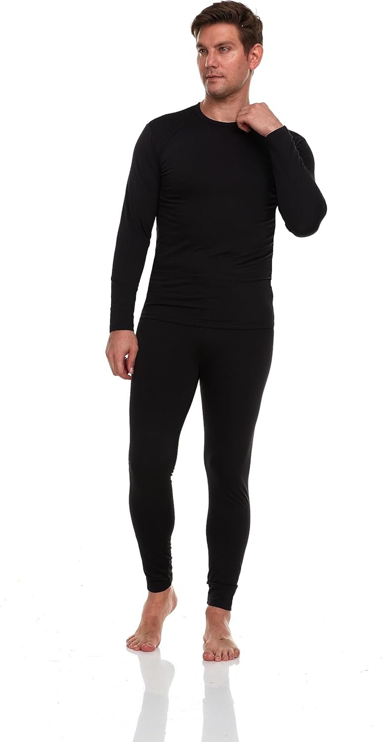 Body Glove 2 Piece Mens Fleece Lined Base layer Underwear Set, Warm Insulated Top & Bottom - Long Johns for Winter Baselayer - Image 6