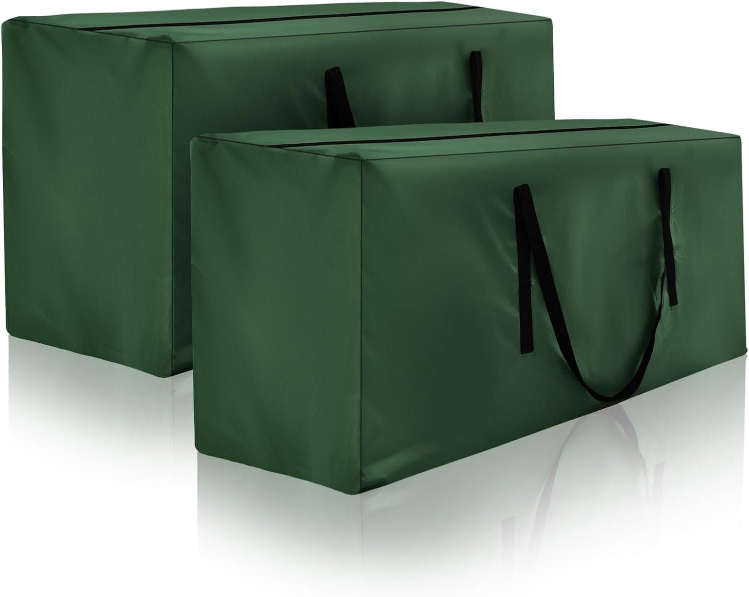 Storage Bag 2 Pack,Cushion Storage Bag Fits Up to 12 ft Tall Artificial Disassembled Trees, Heavy Duty Xmas Tree Bag, Outdoor Cushion Storage Bag with Zippers and Handles 68" L X 30" W X 20" - Image 2