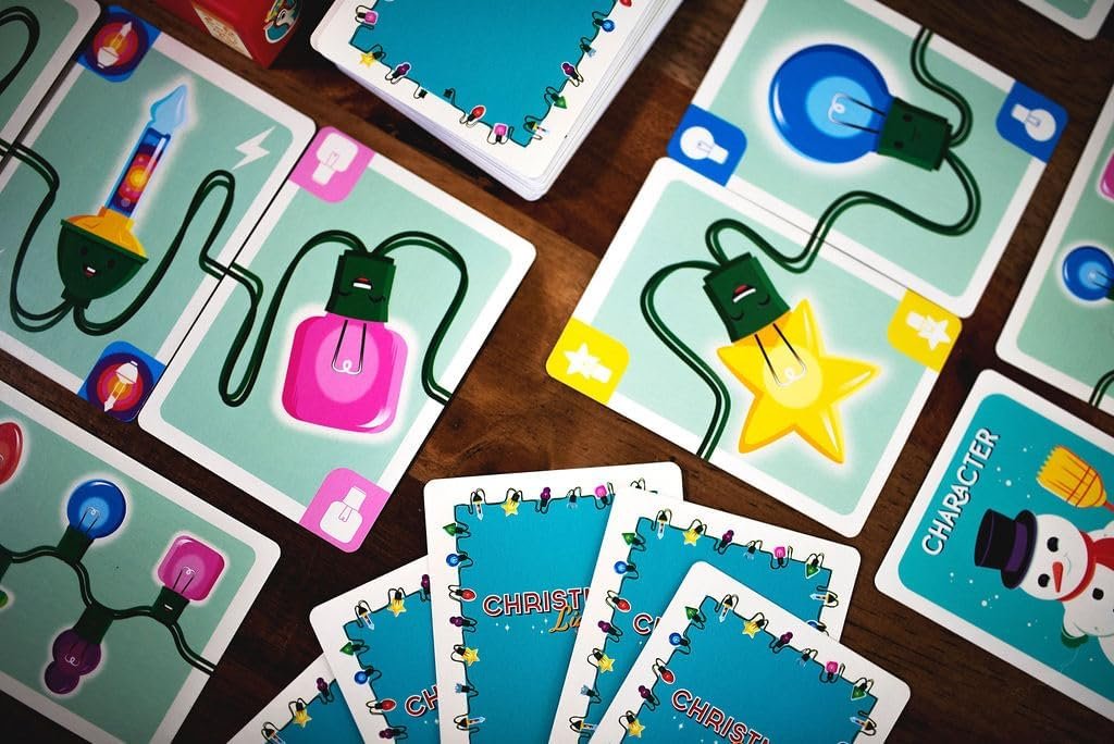 Christmas Lights A Card Game , 13 Different Holiday Festive Themed Games to Play - 25th Century Games - Image 5