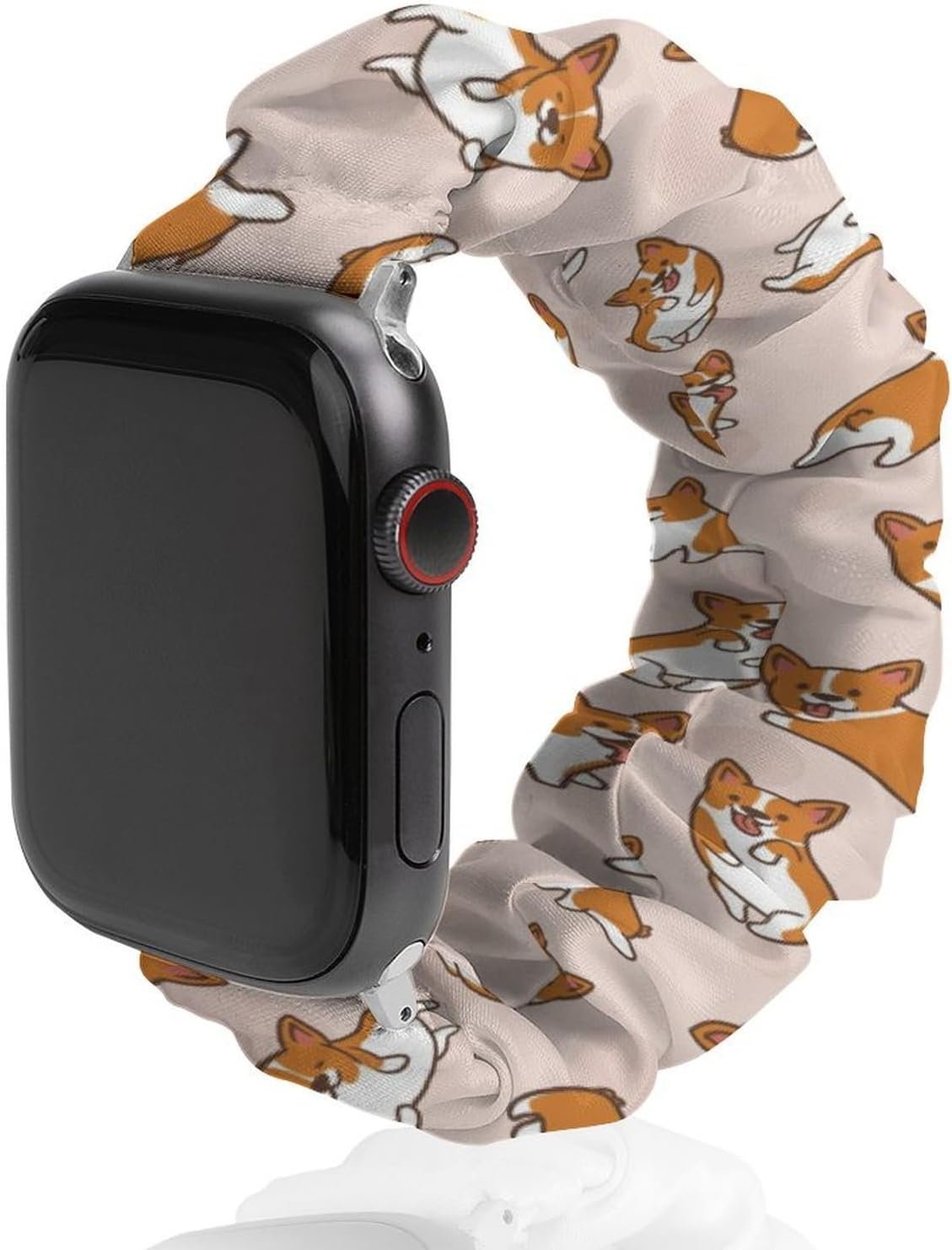 Soft Scrunchie Bands Compatible with Apple Watch Band, Stretchy Replacement Wristbands Smart Watch Strap - Image 2