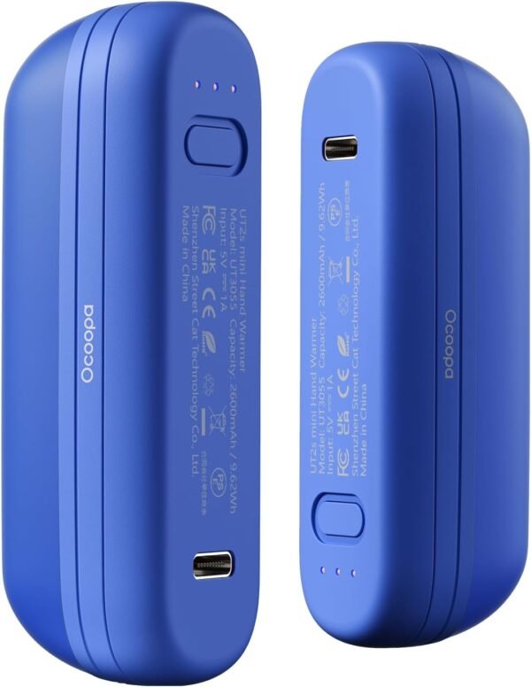 OCOOPA 2 in 1 Magnetic Rechargeable Hand Warmers, Electric Portable Handwarmers, Ergonomic Compact Pocket Heater, Long Lasting Safe Heating, Tech Gifts to Relieve Raynaud's Pain & Outdoors, UT2S Mini - Image 2