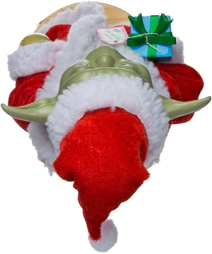 Kurt Adler Yoda in Santa Robe Nutcracker, 9-Inch, Red-Green - Image 6