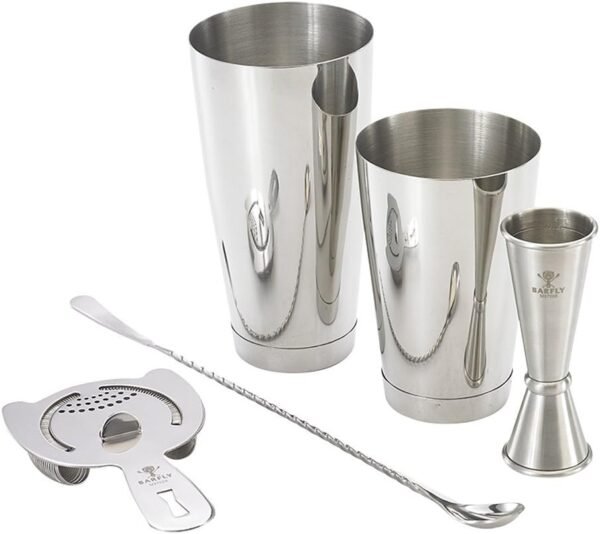Barfly M37101 Basics Cocktail Set, 5-Piece, Stainless Steel - Image 2