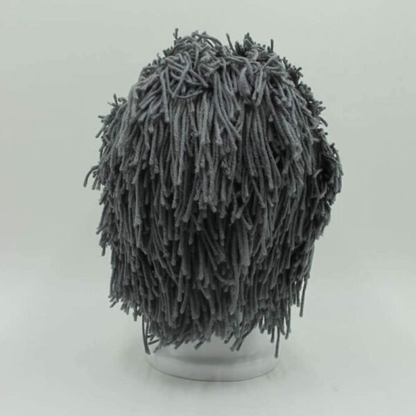 Flyou Wig Beard Hats Handmade Knit Warm Winter Caps Ski Funny Mask Beanie for Men Women - Image 10