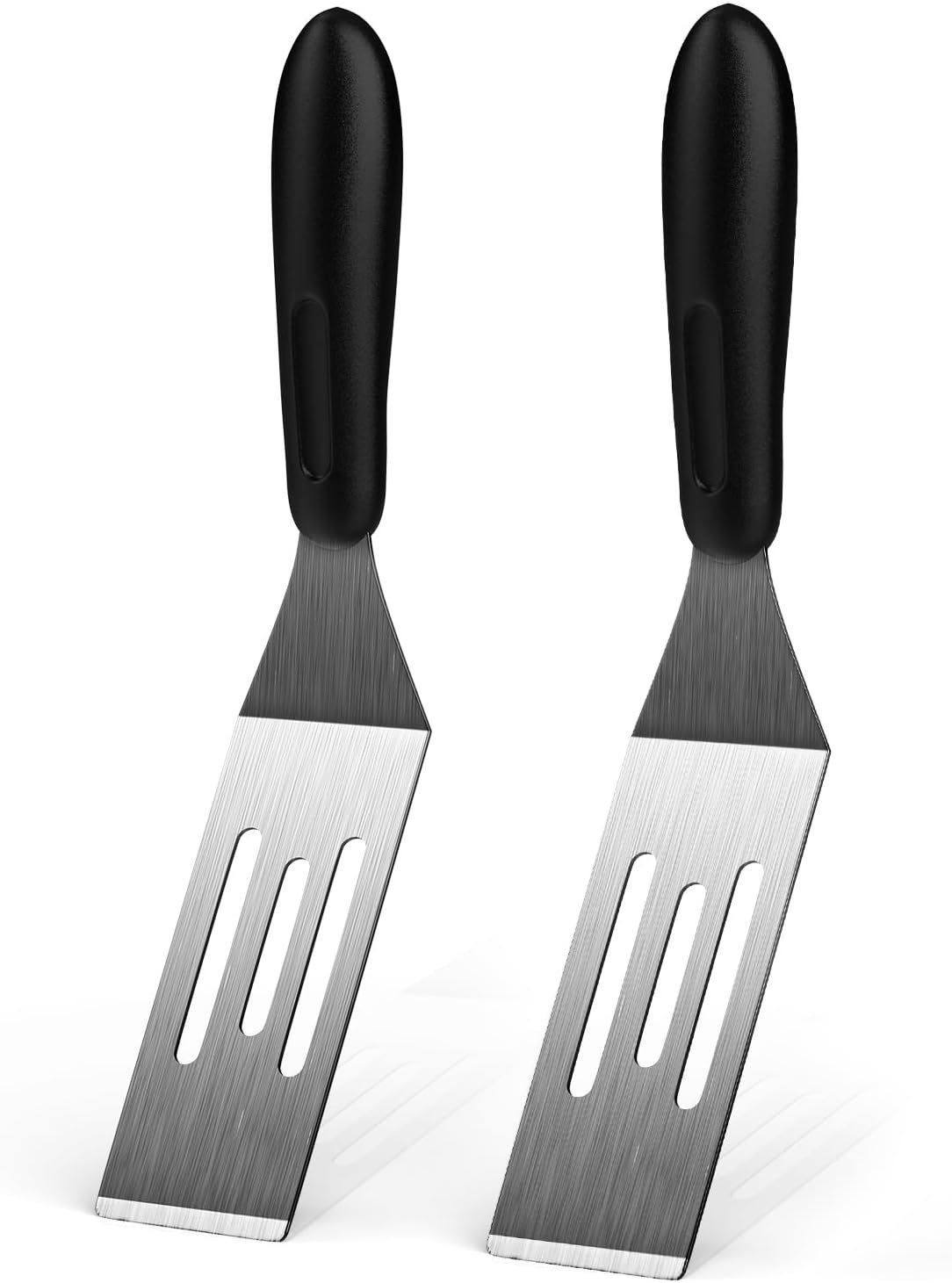 Small Spatula 2 PCS, Metal Spatulas for Kitchen Use, Stainless Steel Mini Serving Spatula for Flipping and Cooking, Ideal for Brownies, Tiramisu, Cookie, Lasagna or Pancakes, etc - Image 2