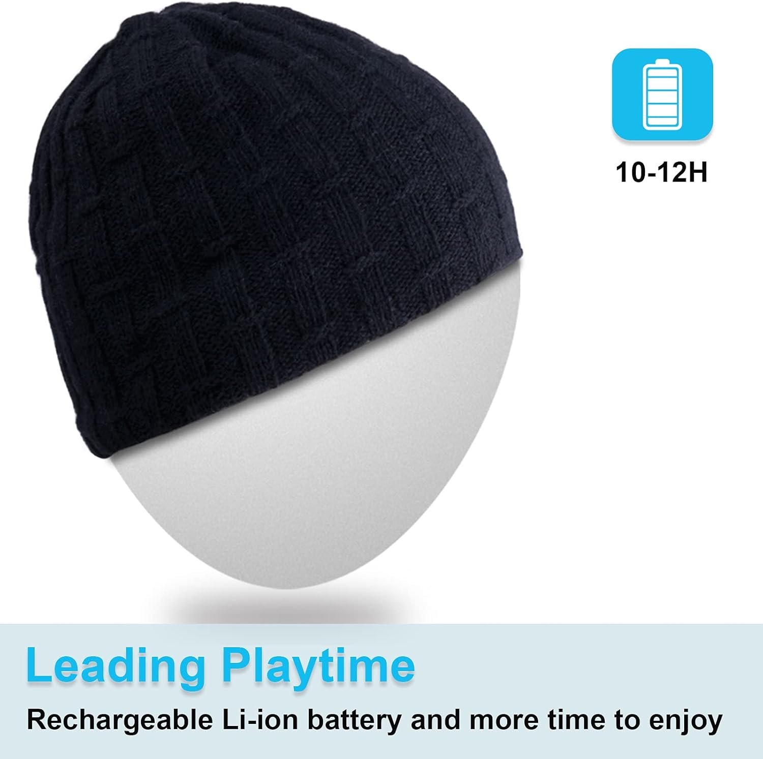 Mydeal Bluetooth Beanie for Men Women Hat Wireless Headphone for Outdoor Sports - Image 6