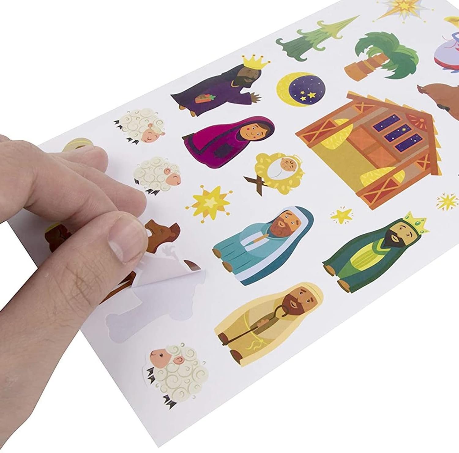 Juvale 864-Piece Christmas Stickers, 36 Sheets Nativity Scene Stickers for Scrapbooking, DIY Crafts, Holiday Card Making, Gift Wrapping, Decorations, and Classroom Projects - Image 10