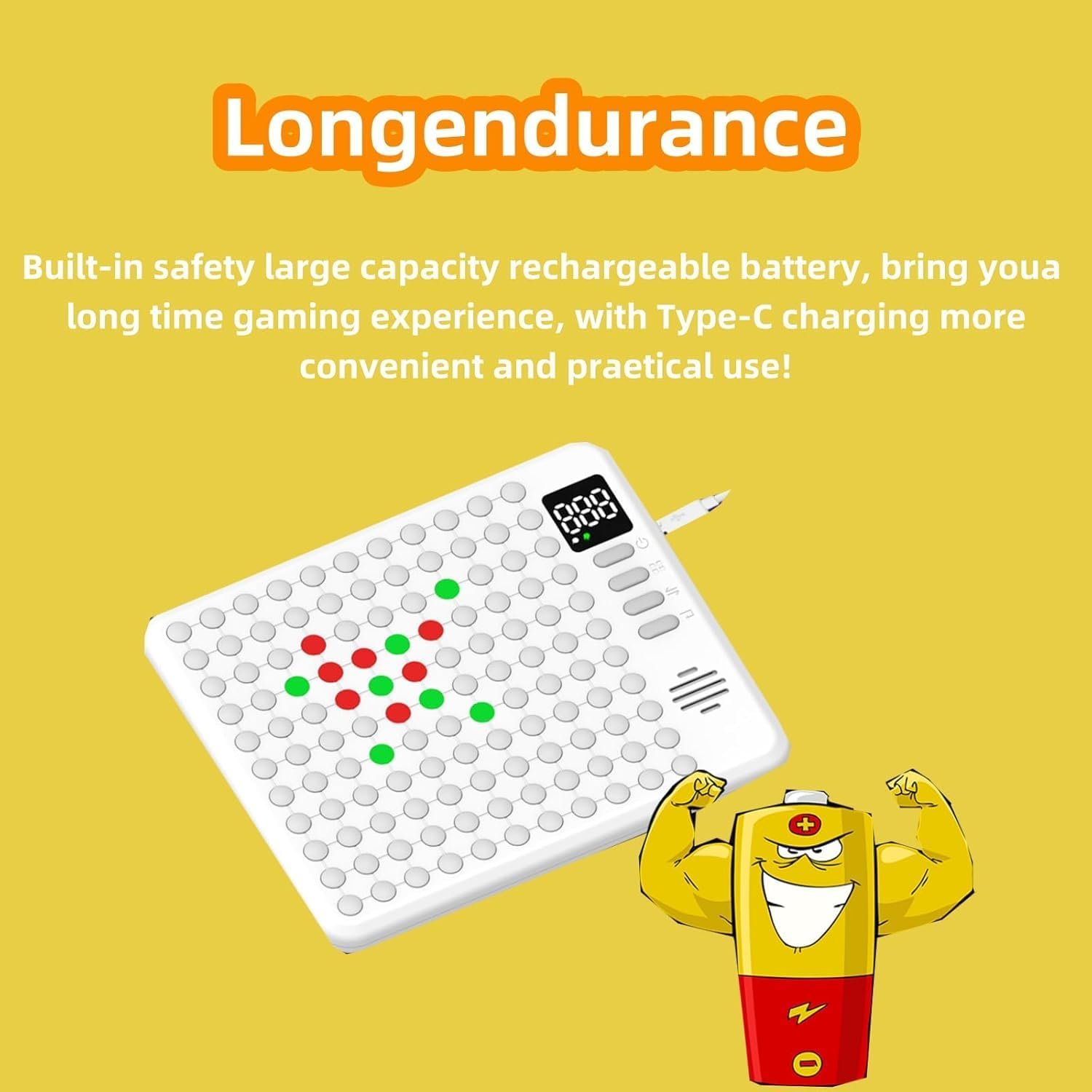 AI Board Games for Kids Features 9 Built-in Games Like Connect 4 & Tic Tac Toe. Designed for Ages 4+, Portable and Perfect for Travel、Parties、Festivals、Birthdays - Image 5