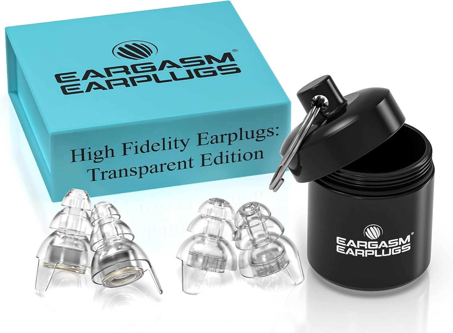 Eargasm High Fidelity Earplugs with Transparent Filters - Reusable Noise Reduction Hearing Protection Ear-Plugs with Carrying Case for Motorcycle, Concerts, Festivals, Raves, Live Events, Sports - Image 2