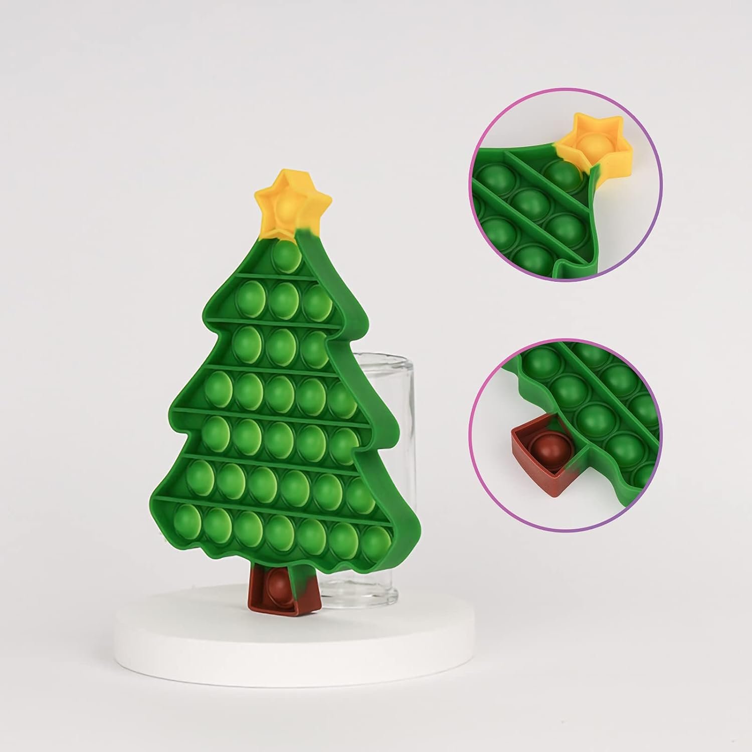 Christmas Decorations Pop Fidgets Toys - Push It Bubbles Sensory Toy Christmas Party Decor Santa Claus Gingerbread Man Tree Decoration for Kids Adults Stress Autism Relief Parties Games Poppers - Image 7