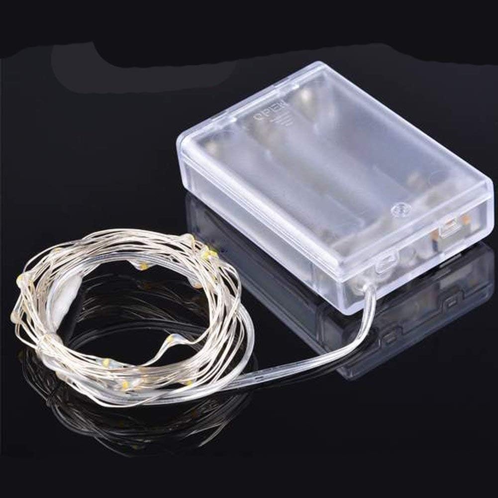 10Ft/30 LEDs Fairy,Starry , String Lights for Indoor&Outdoor Decoration Wedding Home Parties Christmas Holiday, Waterproof,Battery Operated.(Warm White) - Image 8