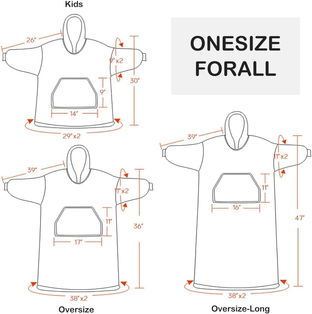 HORIMOTE HOME Cozy Sherpa Wearable Snuggle Blanket Hoodie for Adults Women Men Kids Gift Idea, Super Warm Lightweight Oversized Blanket Sweatshirt, Light Brown - Image 7