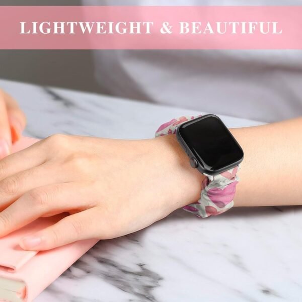 Watch Bands Compatible with Apple Watch 38mm/40mm, 42mm/44mm, Soft Replacement Sport Watch Band Silicone Wristband - Image 7