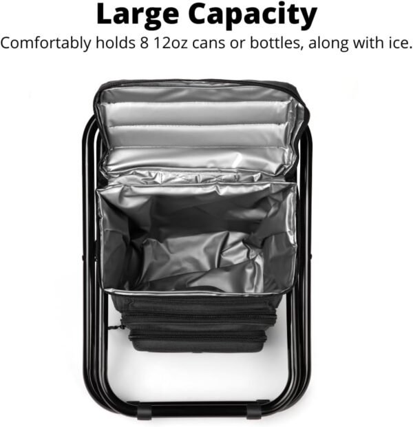 Backpack Cooler Chair with Speakers. 20-Watt Bluetooth Speakers for Parties/Festivals/Boat/Beach/Camping. Rechargeable, Works with iPhone & Android. - Image 6