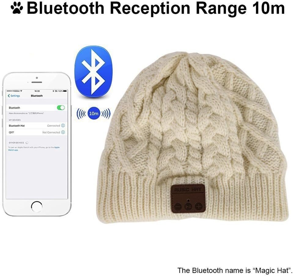 Wireless Music Beanie Hat with Bluetooth Headphones Speaker Mic Winter Warm Skull Running Knit Cap for Men Women - Image 6