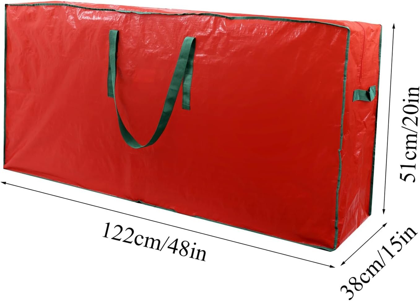 TREE STORAGE BAG 2-pack Christmas Tree Storage Bag Fits Up to 7.5 Ft Tall Disassembled Tree 45 X 15 X 20 INCH Holiday Tree Storages Waterproof Material Protects Dust Container Handles and Sleek Zipper - Image 8