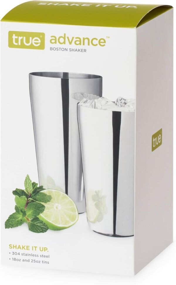 True Advance Boston Cocktail Shaker set, Stainless steel Boston Drink Shaker, Martini Shaker set of 2, 18oz & 25oz - Image 10