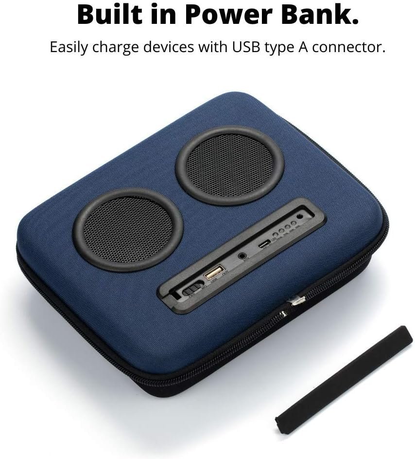The #1 Cooler with Speakers on Amazon. 20-Watt Bluetooth Speakers for Parties/Festivals/Boat/Beach. Rechargeable, Works with iPhone & Android (Blue) - Image 8