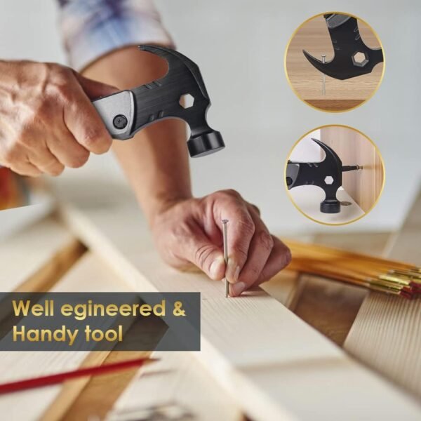 Multitool Camping Accessories Stocking Stuffers for Men Dad Gifts, 13 In 1 Survival Multi Tools Hammer Christmas Cool Gadgets for Adults Him Boyfriend Husband Grandpa Women Birthday Valentines Fathers - Image 5