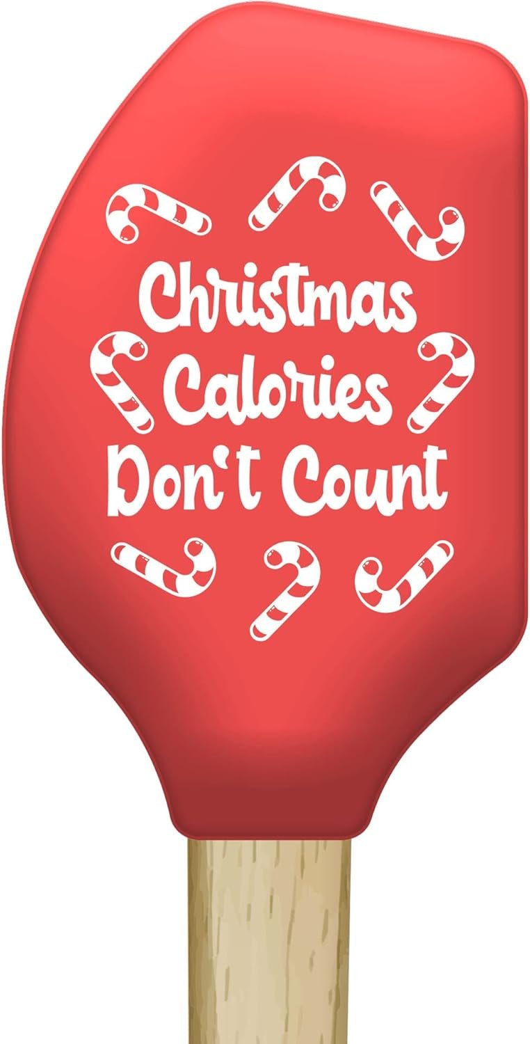 Holiday Spatulas Funny Cute Thanksgiving Xmas Season Cooking Utensils Funny Silicone Scraper Spatula Christmas Funny Food Novelty Spatulas for Baking Christmas - Image 3