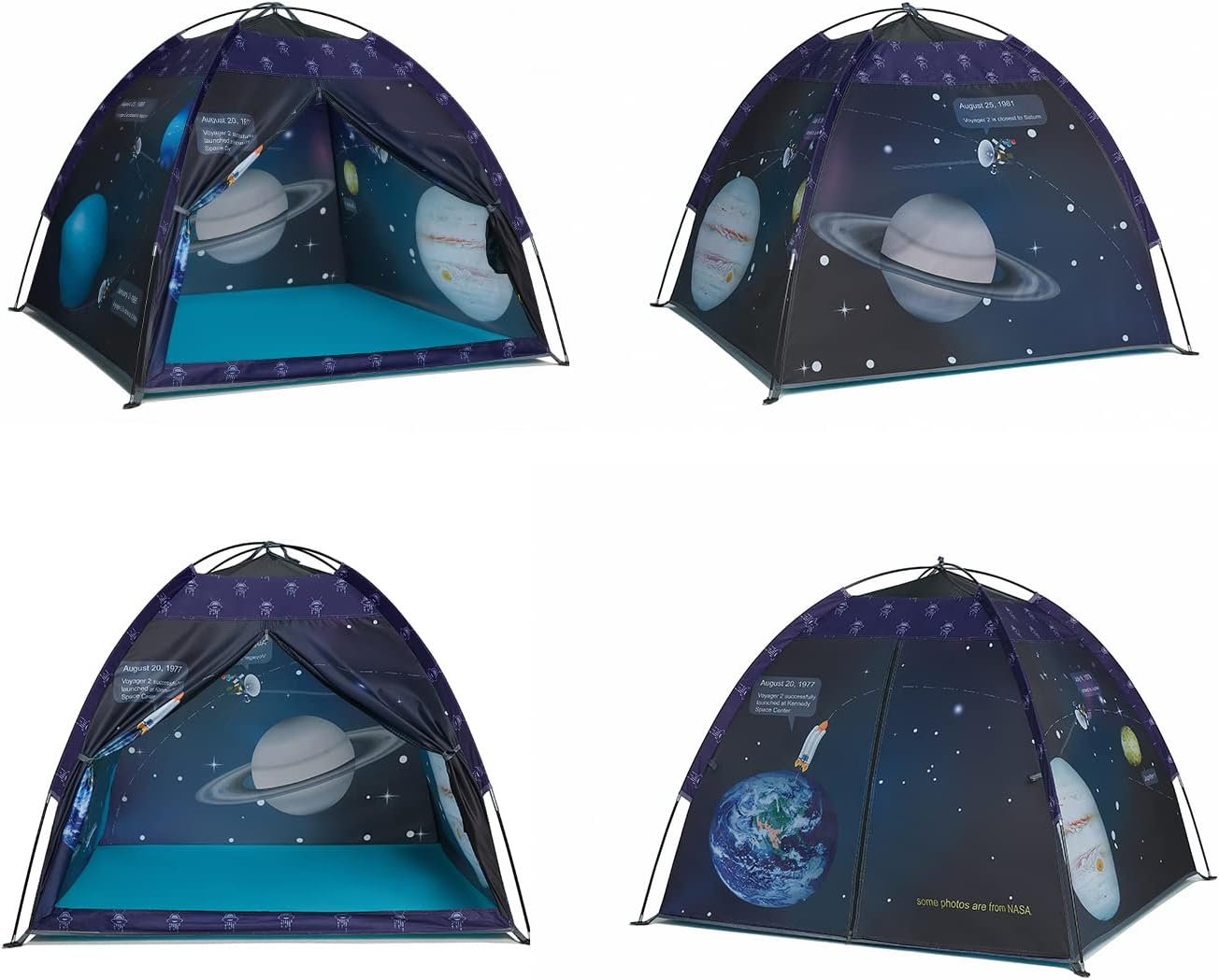 alprang Space World Play Tent Galaxy Dome Playhouse for Boys and Girls Imaginative Play-Astronaut Space for Kids Indoor and Outdoor Fun, Perfect Kid’s Gift- 47" x 47" x 43" - Image 6