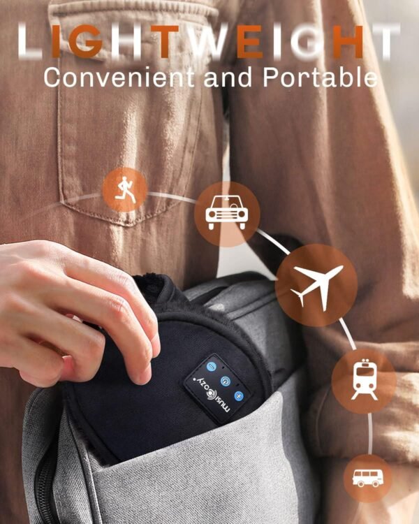 MUSICOZY Bluetooth Headphones Earmuffs Ear Warmers Wireless Headphones EarMuffs, Built-in HD Speakers - Image 7