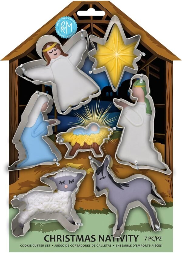 R & M International Christmas Nativity Set Cookie Cutter, One Size, Gray - Image 2