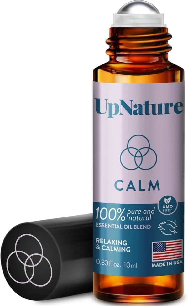 UpNature Calm Essential Oil Roll On - Stocking Stuffers for Women - 100% Natural Relaxation Self Care Gifts - Image 2