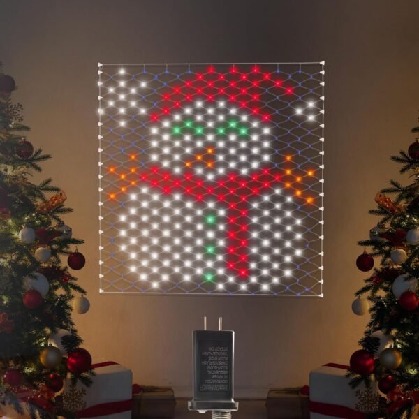 Leisure world Christmas Decorations Outdoor Net Lights, 4.3 x 3.9 ft Snowman Lights, 320 LED Net Lights Outdoor Mesh Lights, 8 Modes Christmas Net Lights for Yard, Patio, Party Decorations - Image 2